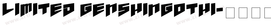 limited genshingothi字体转换